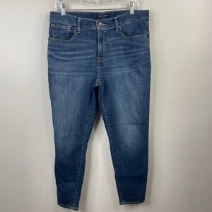 Lucky Brand Ava Skinny Jeans Womens 12/31 Mid Rise Ankle Blue Denim 7WP10824